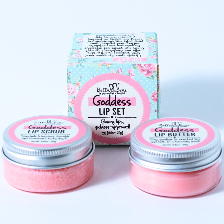 Bella & Bear - Goddess Lip Set - Lip Scrub & LIp Butter