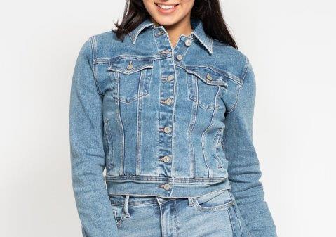 JUDY BLUE CLASSIC VINTAGE WASH DENIM JACKET